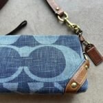 Vintage Y2K Coach Denim Shoulder Bag - Image 4