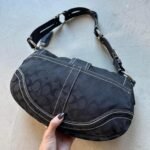 Vintage Y2K Coach Black Soho Shoulder Bag - Image 6