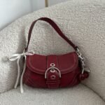 Y2K Coach red leather mini Soho bag - Image 2