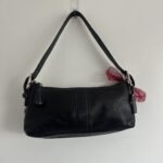 Y2K Coach black leather East West bag - Image 2