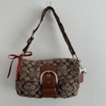 Y2K Coach tan monogram Soho bag