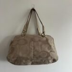 Y2K Coach beige monogram satchel bag - Image 3