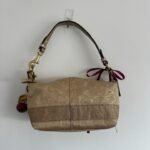 Y2K Coach gold shimmer top handle bag - Image 2