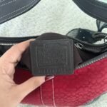 Y2K Coach red monogram jacquard bag - Image 6