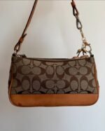vintage authentic coach tan signature mini demi shoulder bag 🤎 - Image 2