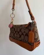 vintage authentic coach tan signature mini demi shoulder bag 🤎 - Image 4