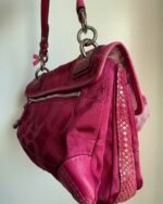 vintage authentic coach peyton pink signature flap shoulder bag with turn lock 🩷 - Image 9