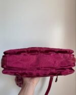 vintage authentic coach peyton pink signature flap shoulder bag with turn lock 🩷 - Image 7