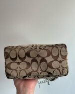 vintage authentic coach tan signature mini pouchette shoulder bag 👜 - Image 3