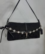 Y2K vintage black coach Hampton shoulder bag from 2002 🖤