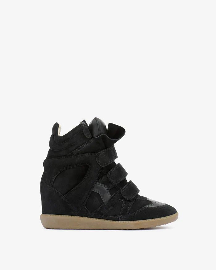 23PBK0010FA-A1E19S-01BK-R Bekett leather wedge sneakers - Image 1