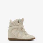 Bekett leather wedge sneakers