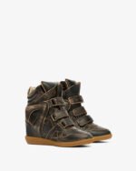 Bekett vintage leather wedge sneakers - Image 3