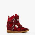Bekett leather wedge sneakers