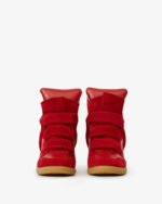 Bekett suede calfskin leather wedge sneakers - Image 4