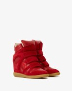 Bekett suede calfskin leather wedge sneakers - Image 3