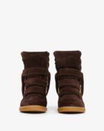 Bekett suede leather wedge sneakers - Image 4