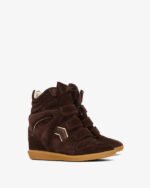 Bekett suede leather wedge sneakers - Image 3