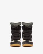 Bekett suede calfskin leather wedge sneakers - Image 4