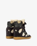 Bekett suede calfskin leather wedge sneakers - Image 2