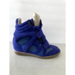 Isabel Marant Tricolor Suede and Leather Bekett Wedge Sneakers - Image 7