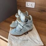 Isabel Marantz Sneakers Shoes Black Suede & Gold