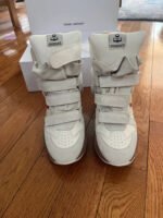isabel marant sneakers BALSKEE SNEAKERS balskee high-top leather wedgew