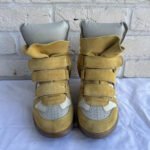 Isabel Marant Bekett 'Americana Bayley' Wedge Sneakers – Yellow Suede – Hidden Heel – Rare Color