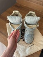 Isabel Marantz Sneakers Shoes Black Suede & Gold - Image 3